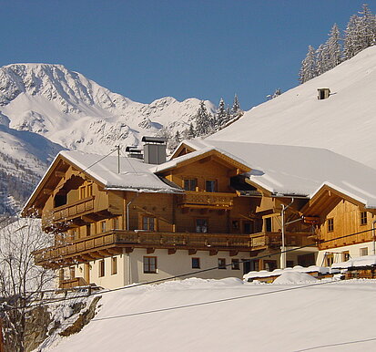 Gutwenger apartment building, winter view